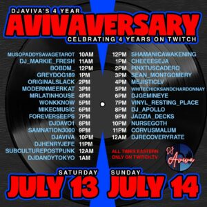 DJ Aviva's 4 Year Avivaversary