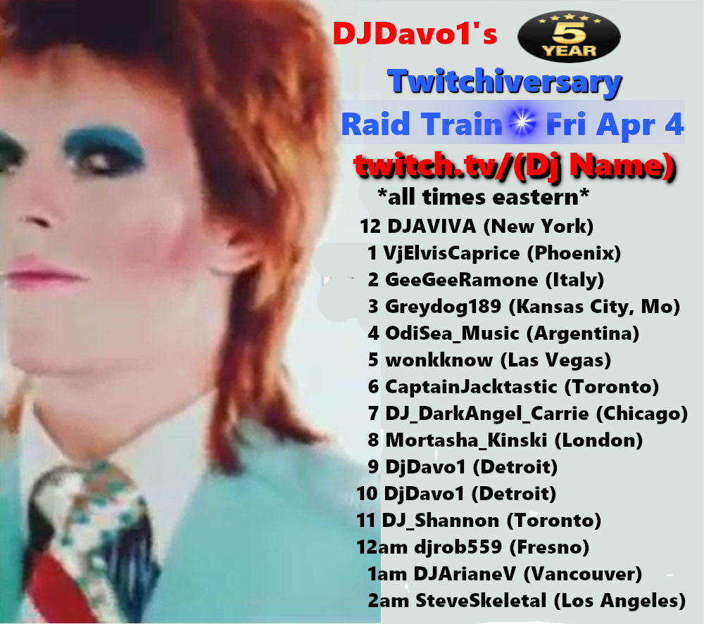 DJ Davo 5 Year Twitchiversary