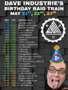Dave Industrie Birthday Raid Train