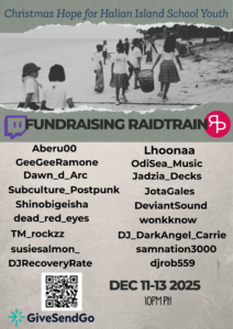 Christmas Hope for Halian Island School Youth Raid Train